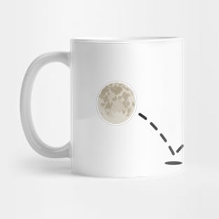 Astronaut plays Moon Soccer Mug